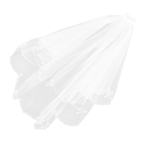 Balacoo Kurzer Brautschleier Weiß mit Kamm Eleganter Hochzeits Schleier aus Strapazierfähigem Mesh Weicher Bequemer Braut Schleier für Frauen für Hochzeit Verlobung und Balacoo Kurzer Brautschleier Weiß mit Kamm Eleganter Hochzeits Schleier aus Strapazierfähigem Mesh Weicher Bequemer Braut Schleier für Frauen für Hochzeit Verlobung und von balacoo