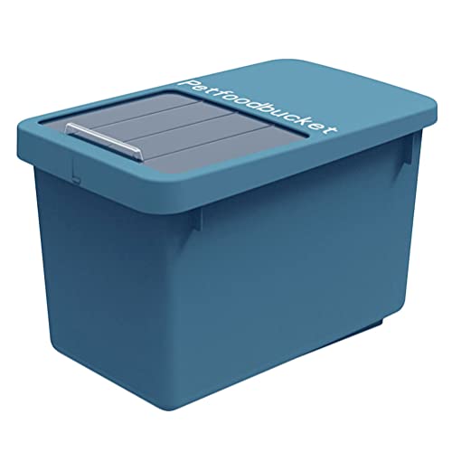 balacoo Tiernahrung Container Hundefutter Speicher Box Luftdichten Katze Trockenen Essen Bin Getreide Korn Organizer Dispenser Halter für Welpen Kätzchen Behandelt Reis 20L Blau von balacoo