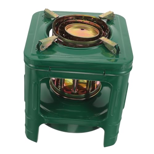 Balacoo Tragbarer Kocher mit Einstellbarer Flamme Langlebiger Metallkonstruktion Hitzebeständig für Camping Grillen im Freien und Gartenpartys Stabiles Design Leicht zu Transportieren von balacoo