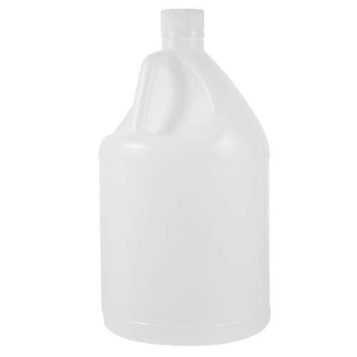 Transparente Wasserflaschen, Krug, leer, 1 Gallone 4 Liter Flasche, Gallone, robuster HDPE-Behälter, lebensmittelecht, Schraubverschluss für Wasser, Saucen, Seifen, Reinigungsmittel, Flüssigkeiten, von balacoo