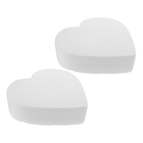 balacoo 2 Stück Teiliges Herzförmiges Schaumstoff Kuchenmodell Höhe Leichtes Polystyrol Für Hochzeit Geburtstag Deko Und Kuchen Dekorationsübungen von balacoo