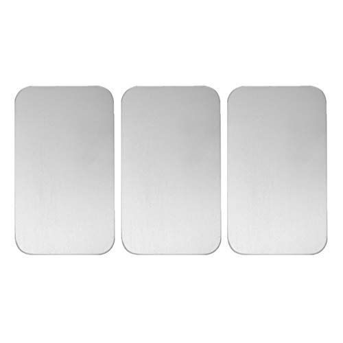 balacoo 3 Stück Haustiere Kühlkissen Edelstahl Kaninchen Hamster Eisbett Haustier Kühlmatte Haustier Kühlplatte für Kaninchen Hamster Hase Welpen Kätzchen Meerschweinchen (12 cm X 8 cm Silber) von balacoo