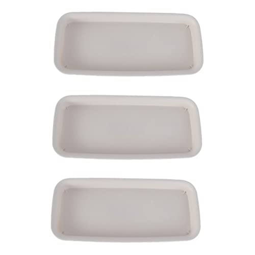 balacoo 3 Stück Rechteckige Pflanzuntersetzer aus Kunststoff Wasserauffangende Abtropfschalen für Blumentöpfe Frostbeständig Robust Leicht zu Reinigen Geeignet für Innen und Außenbereich von balacoo