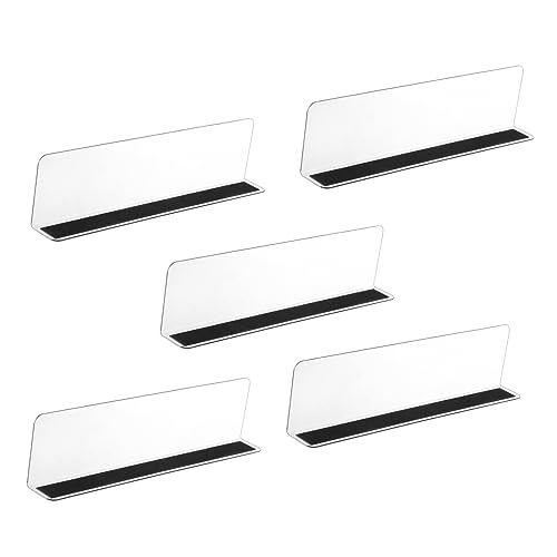 balacoo 5stücke Teiliges PVC Regaltrennsystem Mit Magneten Abstandshalter Für Supermärkte Und Geschäfte Stabile Und Langlebige Regaldiverter Mit Starkem Halt von balacoo