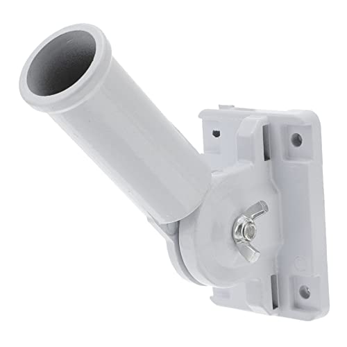 balacoo Einstellbare Wandhalterung für Fahnenmast Drehbar Aluminium Innenmaß Weiß Stabiler Fahnenhalter für Außenbereich Einfache von balacoo