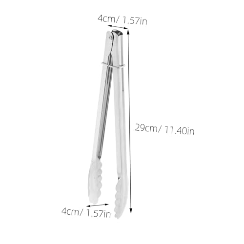 balacoo Grillzange Aus Edelstahl Robuste Zange Zum Grillen Servieren Von Speisen Brotzange Für Küche Und Outdoor Metall-grillzange Mit Rutschfestem Griff balacoo Grillzange Aus Edelstahl Robuste Zange Zum Grillen Servieren Von Speisen Brotzange Für Küche Und Outdoor Metall-grillzange Mit Rutschfestem Griff von balacoo