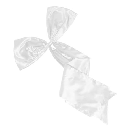balacoo Große Polyester Schleife Partydekoration Wiederverwendbar Leicht Anzubringen Vielseitig Für Geburtstagsfeier Babyparty Brautparty Junggesellenabschied Tischdeko Weiß von balacoo