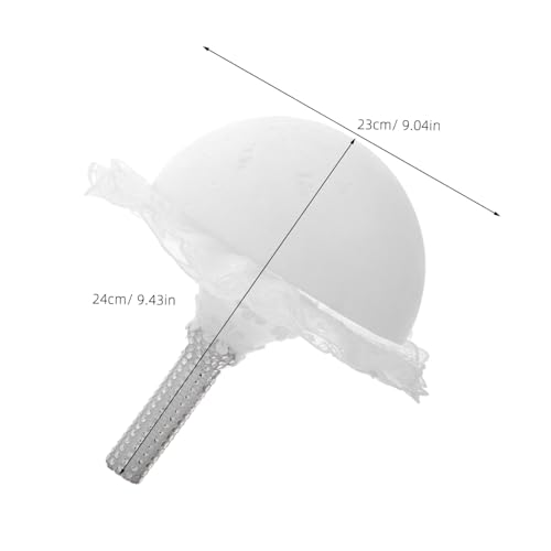 balacoo Halbkugel Blumenstraußhalter aus Leichtem Schaumstoff mit Spitzenrand und Griff für Brautsträuße DIY Hochzeitsdekoration Blumendekorationsform Vielseitig und Tragbar von balacoo