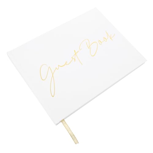 balacoo Hochzeit mit Dekoratives Party Sign in Buch Hochwertiges Papier für Hochzeit Verlobung Brautparty Erinnerungsalbum und Persönliche Botschaften von balacoo