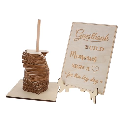 balacoo Holz Hochzeit Herzform Dekoratives mit Persönlicher Gestaltung für Zeremonie und Empfang Einzigartige Hochzeitsdeko zur Erinnerung an Besondere von balacoo