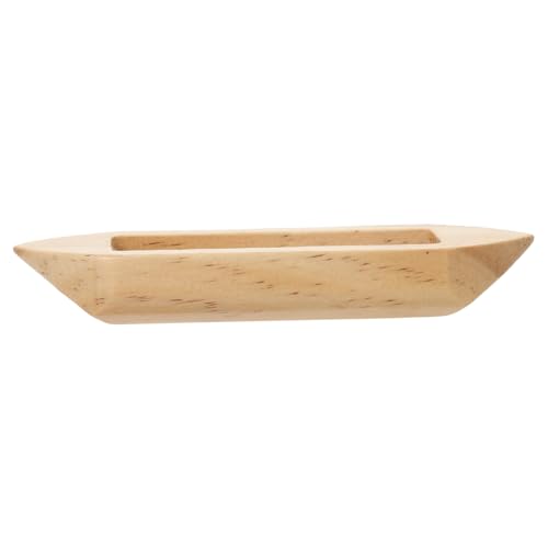 balacoo Holzboot Modell aus Natürlichem Holz Handgefertigte Wohnraumdekoration Kleines Robustes Boot für Schreibtisch Rustikaler Holzhandwerks Schmuck Vielseitiges und Partydeko von balacoo