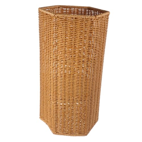 balacoo Plastik Regenschirmständer für Innenbereich Großer Fassungsvermögen Vielseitiger Aufbewahrungsbehälter für Lange und Klappbare Regenschirme Dekorativer Kunst Rattan Stil Geeignet von balacoo