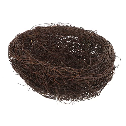 balacoo Rattan Vogelnest Dekoratives Künstliches Nest Handgefertigt Natürlicher Stil Garten Dekoration DIY Fotorequisite für Kleine Vögel und Wohnraumgestaltung balacoo Rattan Vogelnest Dekoratives Künstliches Nest Handgefertigt Natürlicher Stil Garten Dekoration DIY Fotorequisite für Kleine Vögel und Wohnraumgestaltung von balacoo