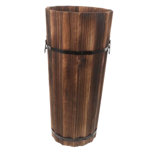 balacoo Regenschirmständer aus Holz mit Multifunktionalem Design für Regenschirme Gehstöcke und Fächer Platzsparend Eleganter Holzhalter für Zuhause Dekorativer Aufbewahrungseimer balacoo Regenschirmständer aus Holz mit Multifunktionalem Design für Regenschirme Gehstöcke und Fächer Platzsparend Eleganter Holzhalter für Zuhause Dekorativer Aufbewahrungseimer von balacoo