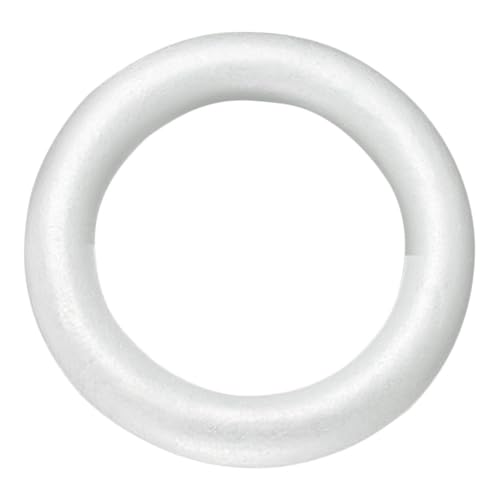 balacoo Schaumstoffkreis Blanko Runder Bastelring für DIY Weihnachtskranz Schaumstoffmodell Dekoratives Handwerksmaterial für Party und Festdeko von balacoo