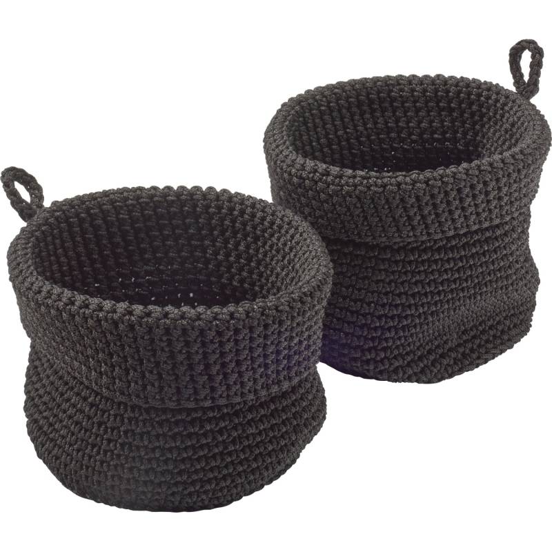 baliv Aufbewahrungskorb Schwarz 2er Set baliv Aufbewahrungskorb Schwarz 2er Set von baliv