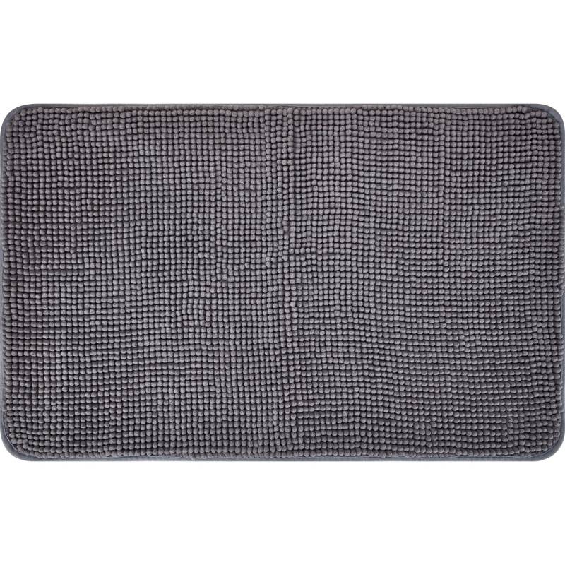 baliv Badematte 50 cm x 80 cm Polyester Dunkelgrau von baliv