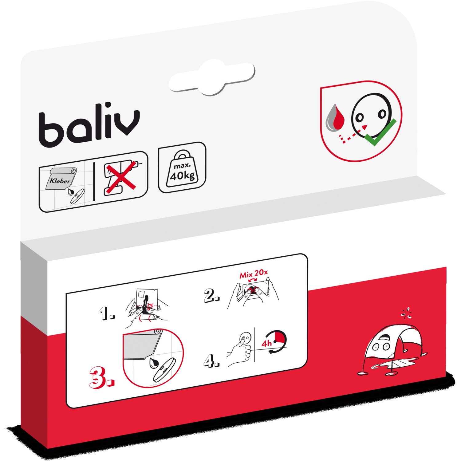 baliv Klebeset für Wandmontage von baliv