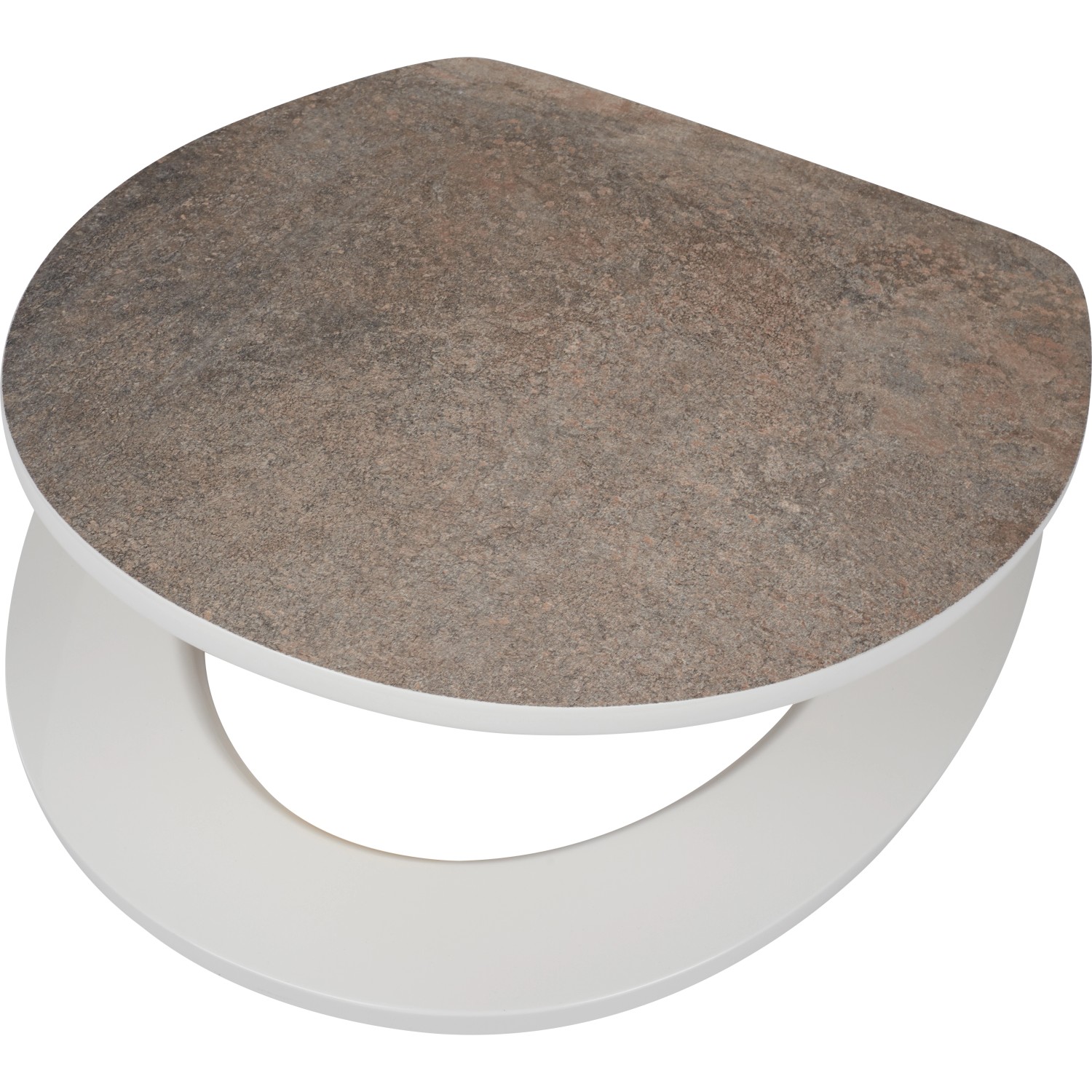 baliv WC-Sitz Meuse mit Absenkautomatik Holzkern Braun Steinoptik von baliv