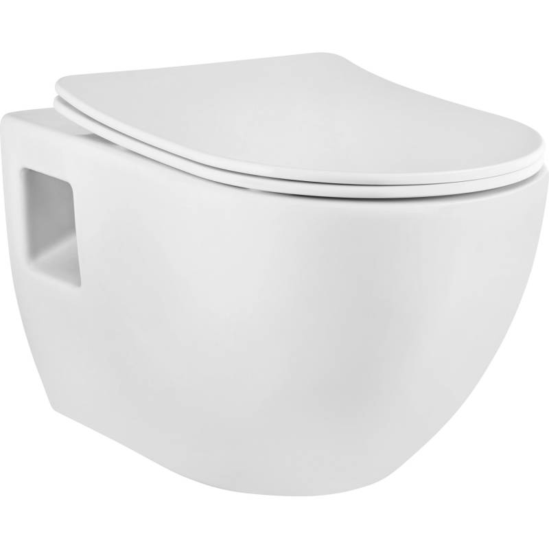 baliv Wand WC-Set Rockport Tiefspüler weiß spülrandlos von baliv