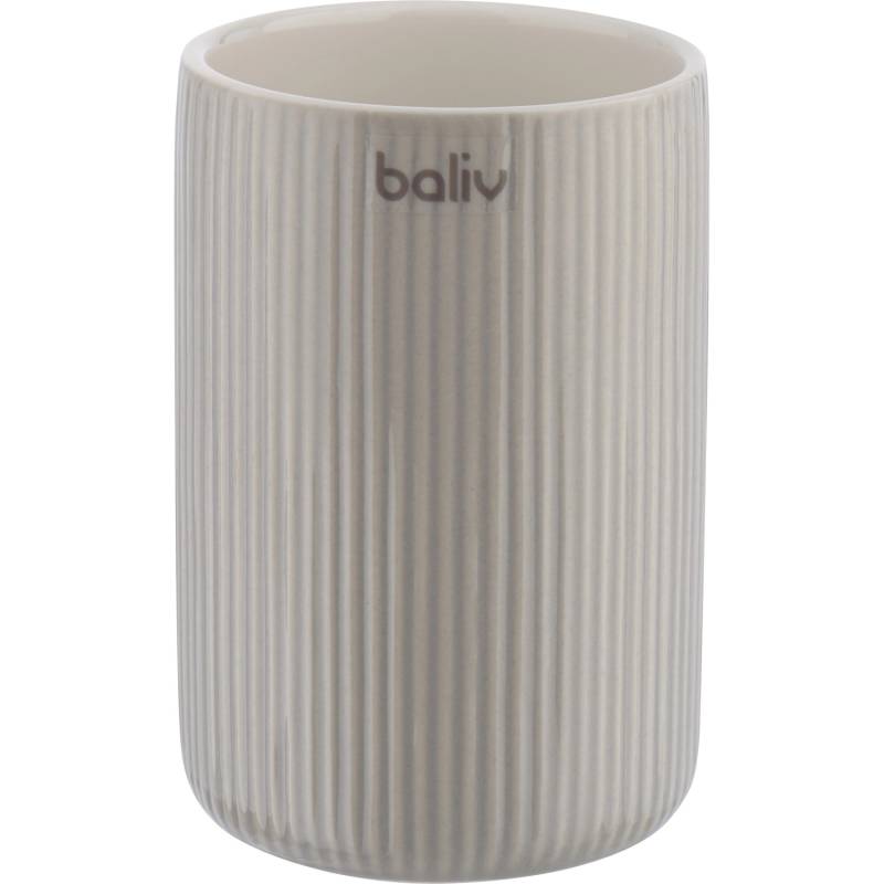 baliv Zahnputzbecher Keramik Rillenstruktur Grau baliv Zahnputzbecher Keramik Rillenstruktur Grau von baliv