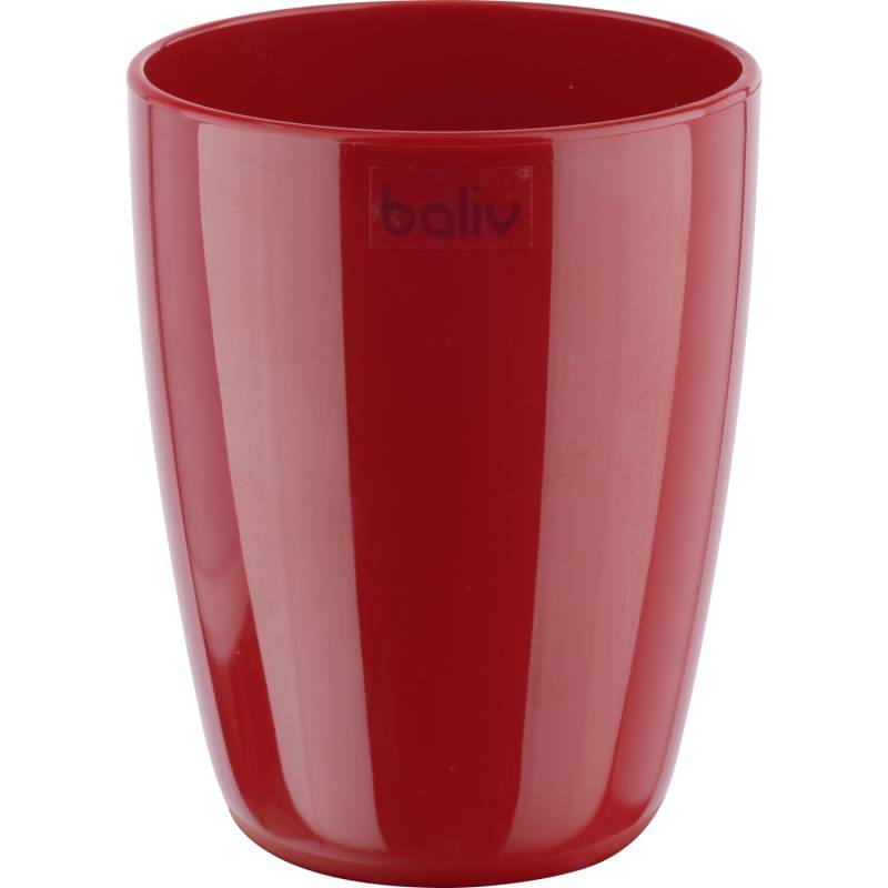 baliv Zahnputzbecher Kunststoff Rot Glänzend von baliv