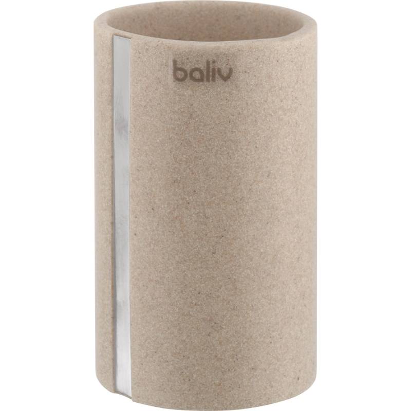 baliv Zahnputzbecher Polyresin Sandbeige von baliv