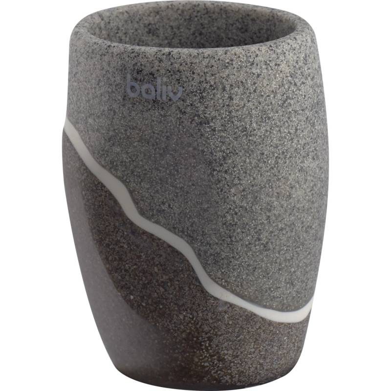 baliv Zahnputzbecher Polyresin Sandeffekt Grau baliv Zahnputzbecher Polyresin Sandeffekt Grau von baliv