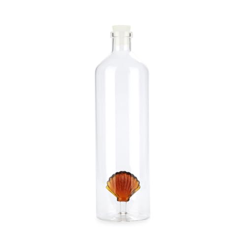 balvi Flasche Atlantic Shell Farbe Bernstein Handgemacht aus Borosilikatglas 30 cm von balvi