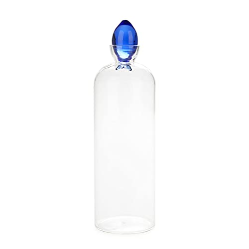 balvi Flasche Gurami Farbe Blau Glasflasche mit Stöpsel in Fischform 1,2 l Borosilikatglas von balvi
