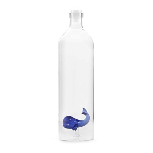 balvi Flasche Atlantis Whale Für Wasser Figur im Inneren fixiert Silizium-Stecker Borosilikat 30 cm von balvi