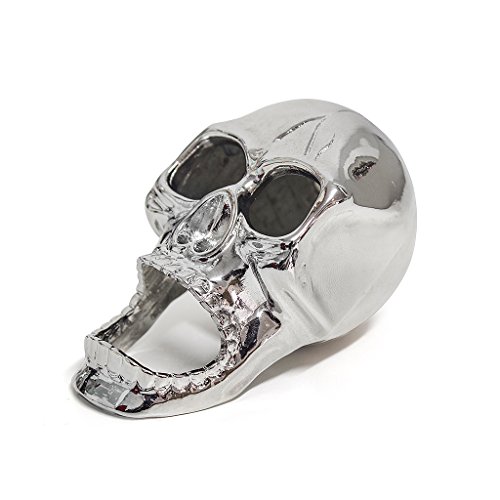 balvi Flaschenöffner The Skull Farbe Silber Schädelform Zink 8 cm von balvi