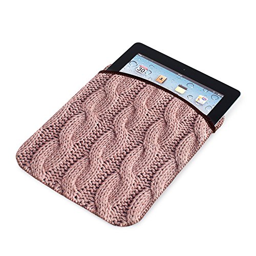 balvi Hülle für iPad Wool Farbe Rosa, Schlag- und stoßsicher Wolldesign Neopren 19 x 25,5 cm von balvi