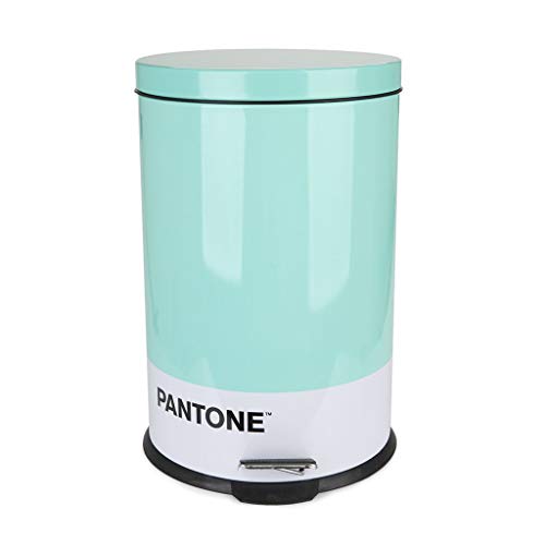 balvi Mülleimer Pantone Türkis Farbe 20L Eimer Kapazität für Küche, Schlafzimmer oder Büro mit Pedale von balvi