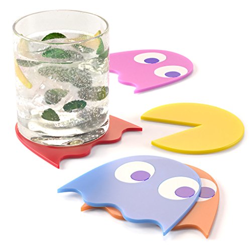 balvi - Pac-Man Untersetzer-Set, 5-teilig. Aus Gummi. von balvi