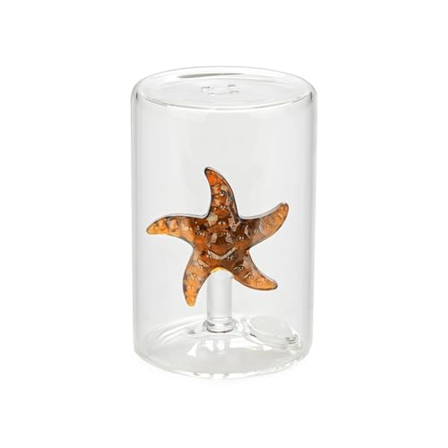 balvi Salzstreuer Starfish Farbe Rot In Form eines Seesterns Borosilikatglas von balvi