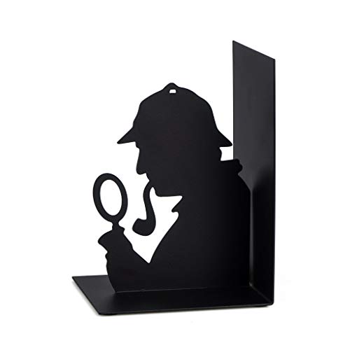 balvi - Sherlock Schwarze Buchstützte aus Metall. Originelles Design von balvi