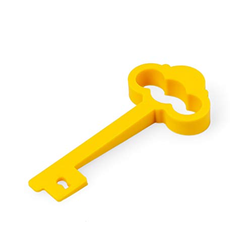 balvi Türstopper & Türhalter My Castle Farbe Gelb Schlüsselform Doppelfunktion Silikon von balvi