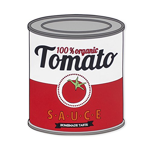 balvi-Untersetzer Tomato Sauce In Form Einer Konservendose Da er magnetisch ist, haftet er auf Magnet von balvi