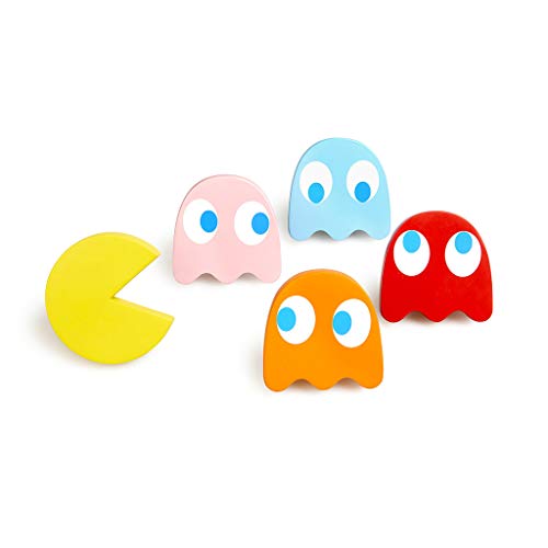 balvi Wandaufhänger Pac-Man Set, bestehend aus 5 Haken für Kleider und Accessoires Polyesterharz von balvi