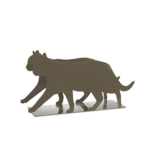 balvi Zeitschriftenständer Feline Farbe Grau Praktisch und dekorativ in Katzenform Eisen 21,5 cm von balvi