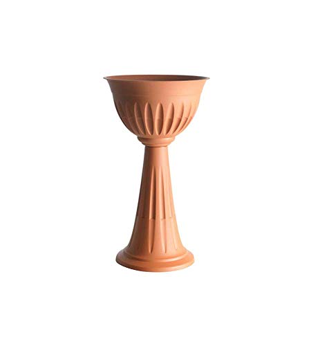 Bama BAM169 Säule innen außen Garten Pflanzkübel Kunststoff Terracotta Töpfe 100 PercentMade in Italy von bama