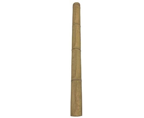 1 Stück Riesen Bambusrohr Petung 200cm gelb-braun mit dickem 14-16cm Durchmesser - XXL Bambusstange behandelt mit Borsalz 2m lang von bambus-discount.com