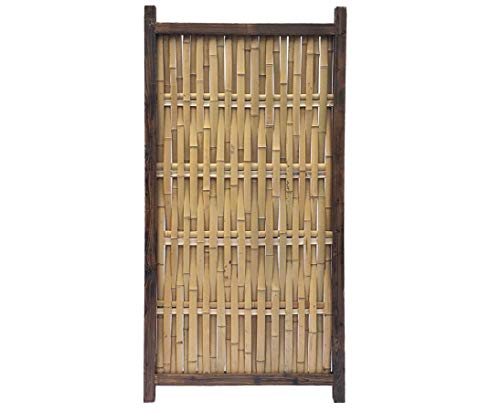 Bambus Zaun "BADI" gelb mit Rahmen aus Holz, 90 x 180cm von bambussi.com Bambus Zaun "BADI" gelb mit Rahmen aus Holz, 90 x 180cm von bambussi.com von bambussi