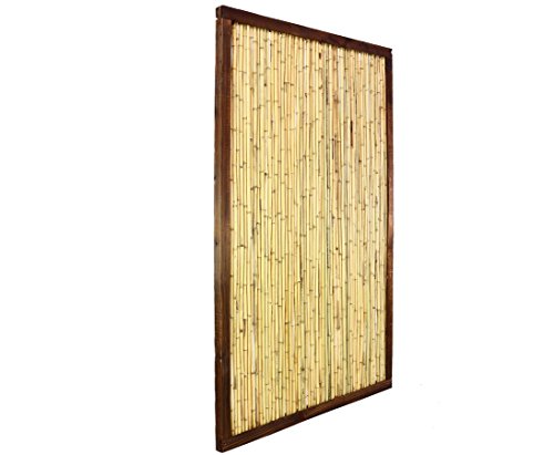 Bambuselement "KohSamui Klassik" 180 x 120cm, dunkler Rahmen von bambussi.com von bambussi