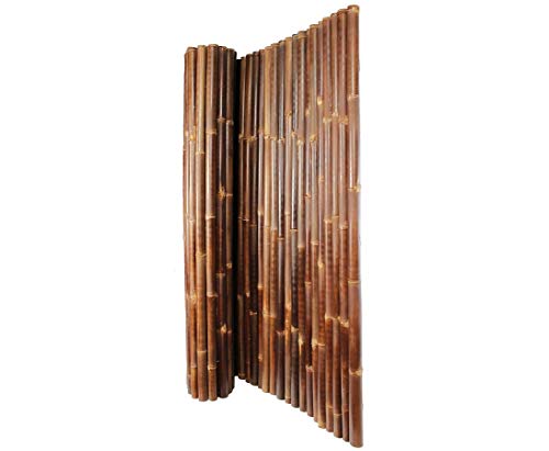 Bambusmatte schwarz H150xL250cm Durch 4-6cm Wulung Rohre mit Draht verbunden von bambussi.com Bambusmatte schwarz H150xL250cm Durch 4-6cm Wulung Rohre mit Draht verbunden von bambussi.com von bambussi