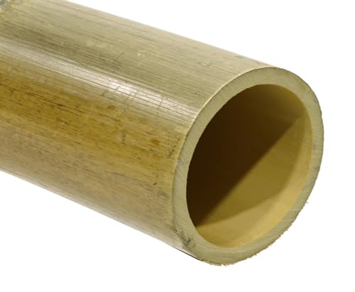 Bambusrohr hitzebehandelt 200cm Durch. 14 bis 16cm gelbbraun von bambussi.com von bambussi