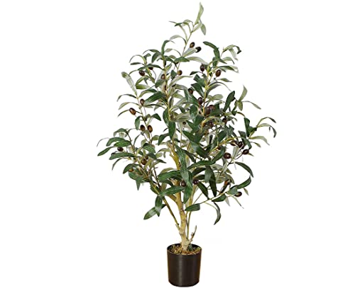 Künstlicher Olivenbaum 80cm mit 28 Oliven und 240 Blätter von bambussi von bambussi