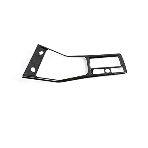 Innenabdeckung Für Q3 F3 2018-2020 2021 2022 Auto Gangschaltung Panel Getränkehalter Abdeckung Trim Aufkleber Rahmen ABS Carbon Dekoration Abdeckung Dekoration (Farbe : Carbon Fiber C) von baming