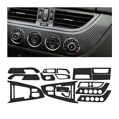 Innenabdeckung Für Z4 E89 2009 2010 2011 2012 2013 2014 2015 2016 5D Innenverkleidung Aufkleber Schwarz Carbon Faser Muster Look Aufkleber Abdeckung Dekoration von baming